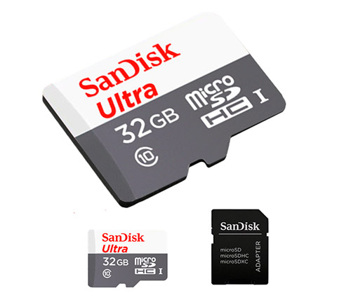 PCSHOP Informática Cartão de Memória 32Gb Micro SD SanDisk Ultra CL 10 + Adapt 