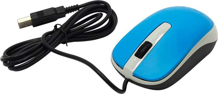 PCSHOP Informática Mouse USB Óptico Genius 1200DPI Azul DX-120 
