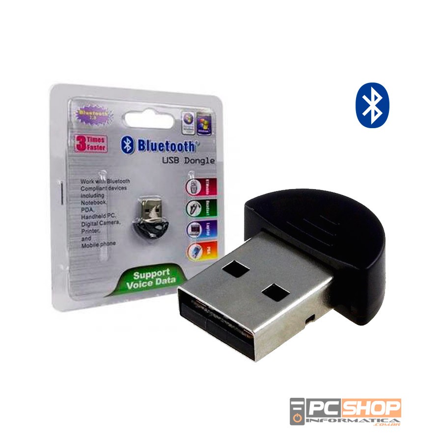 Adaptador Bluetooth 2.0 USB Dongle para Pc e Notebook - PCSHOP