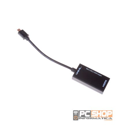 Cabo Adaptador Micro USB V8 para HDMI MHL 2.0 PCSHOP Informatica