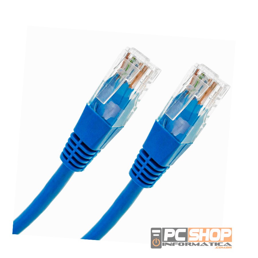 Cabo De Rede Ethernet Azul Internet Tamanho:3M - CasesSP - Materiais  Elétricos - Magazine Luiza