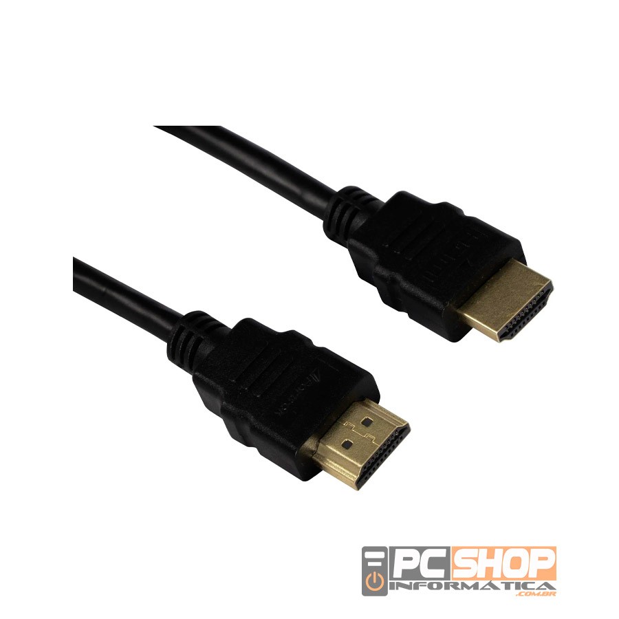 Cabo HDMI 2.0 4K UHD 3D Blindado c/Filtro 1,8m - PCSHOP Informática