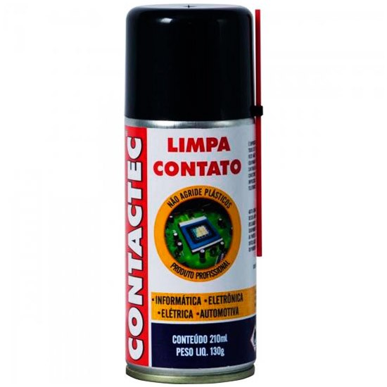 PCSHOP Informática Limpa Contato Spray Contactec Implastec 210ml/130g 