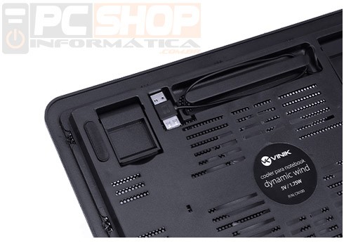 PCSHOP Informática Base Cooler para Notebook até 15,6" Dynamic Wind Vinik CN100 
