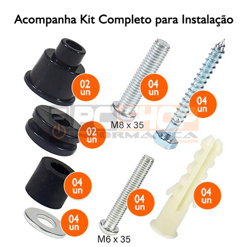 PCSHOP Informática Suporte Fixo de Parede para Tv Universal Led/Lcd/Plasma 10-80" Com Nível Vinik STF-10  
